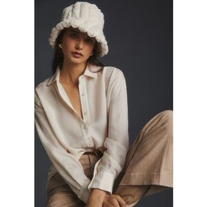 NEW Anthropologie San Diego Faux Fur Bucket Hat